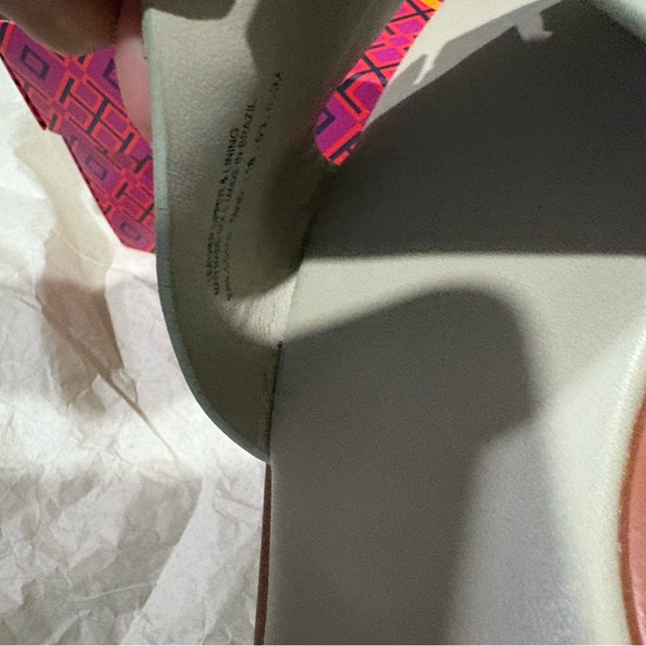 Tory Burch Light Gray Slide Sandals - Picture 8 of 11